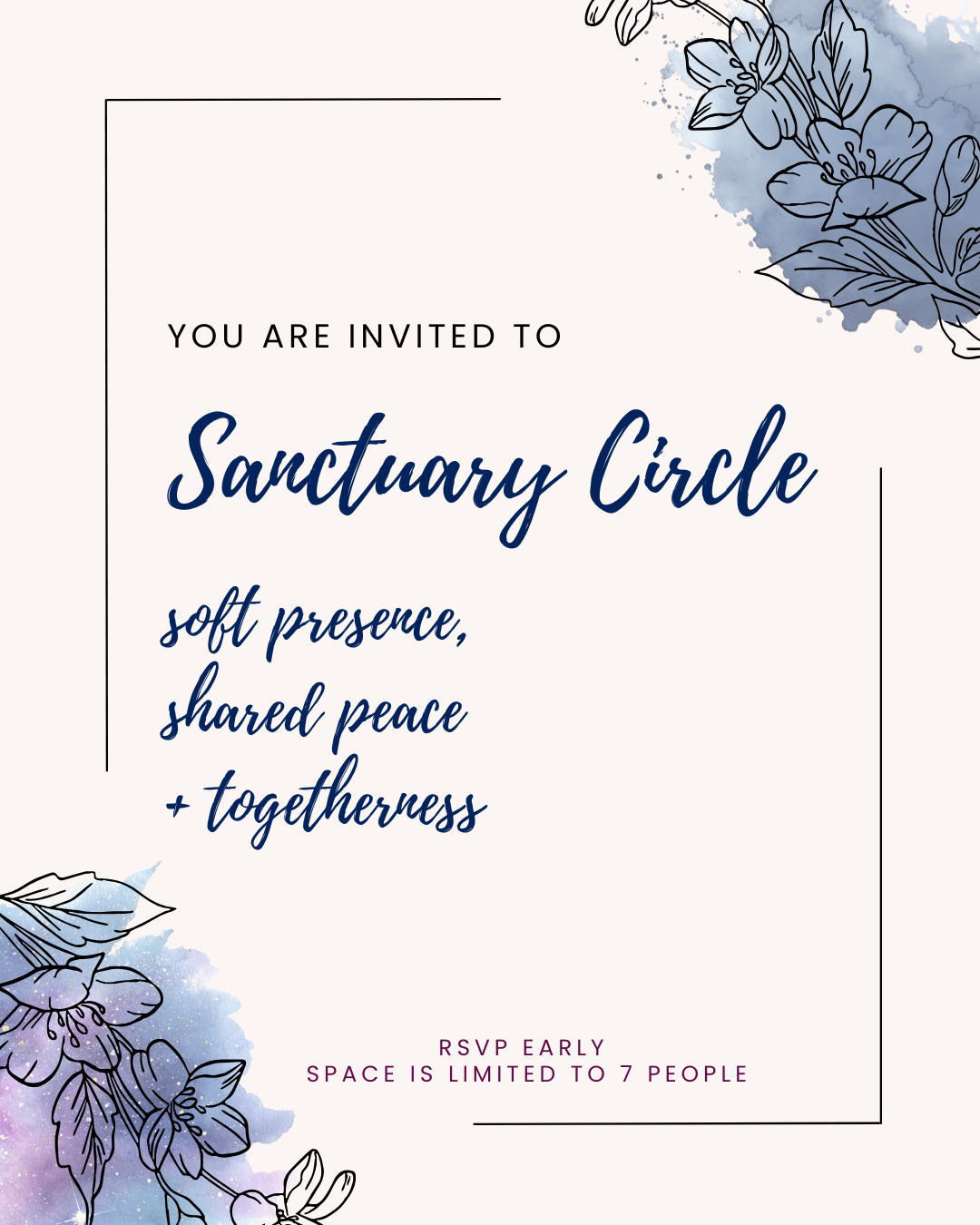 Sanctuary Circle | in-person event August 13, 2026